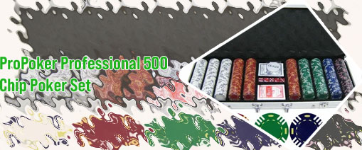 Propoker professional 500 chip poker set